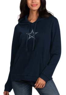 Dallas Cowboys Womens Navy Blue Homerun Hooded Sweatshirt