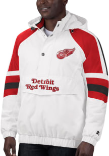 Starter Detroit Red Wings Mens White THURSDAY NIGHT Pullover Jackets