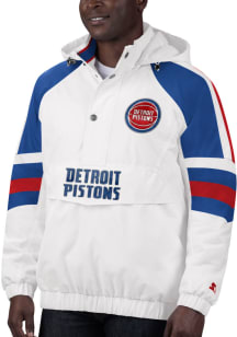 Starter Detroit Pistons Mens White Thursday Night Pullover Jackets