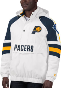 Starter Indiana Pacers Mens White Thursday Night Pullover Jackets