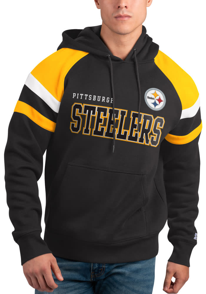 Steelers M Starter Draft Fleece Pullover Hoodie - The Locker Room of Downey