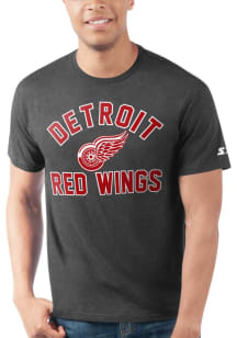 Starter Detroit Red Wings Black Prime Time Short Sleeve T Shirt