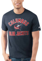 Columbus Blue Jackets Navy Blue Prime Time Short Sleeve T Shirt