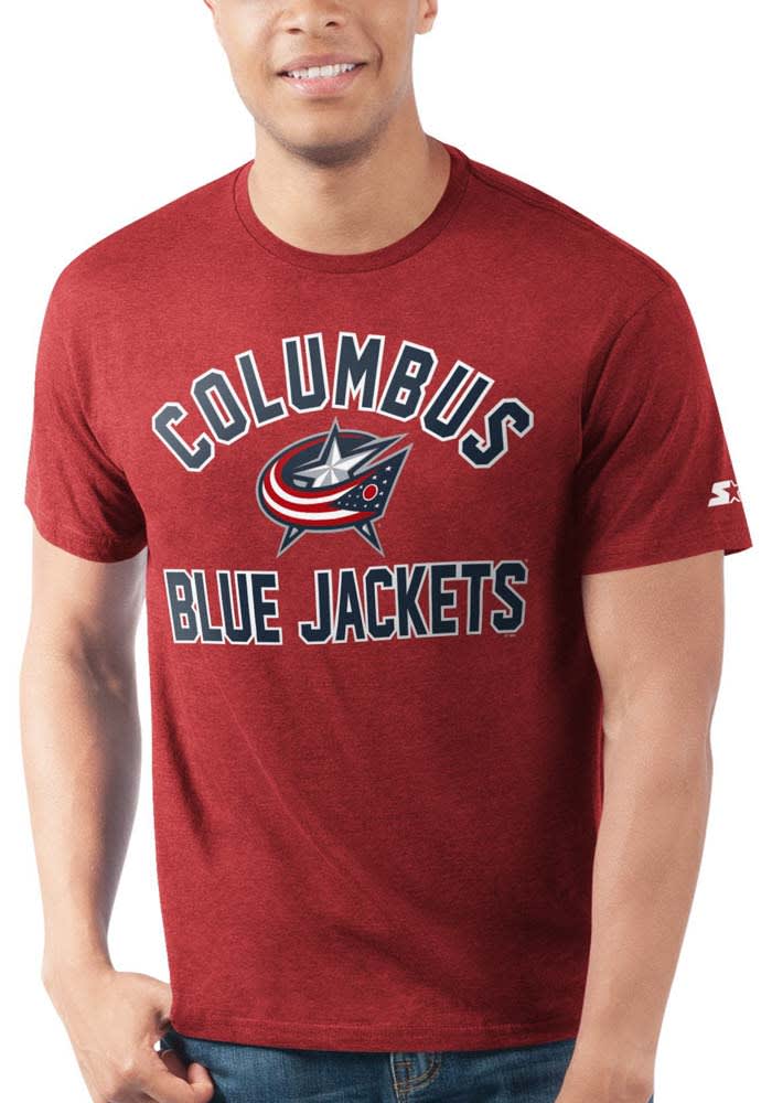 Columbus Blue Jackets Red Prime Time Short Sleeve T Shirt