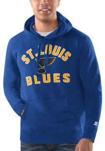 Starter St Louis Blues Mens Blue Classic Long Sleeve Hoodie