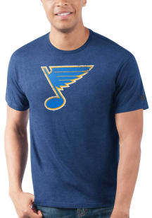 Starter St Louis Blues Blue Prime Time Logo Short Sleeve T Shirt