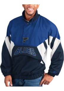Starter St Louis Blues Mens Blue The Power Play Pullover Jackets