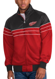 Starter Detroit Red Wings Mens Red The Prime Time Track Jacket