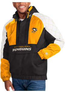 Starter Pittsburgh Penguins Mens Black The Body Check Pullover Jackets