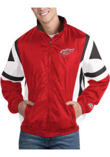 Starter Detroit Red Wings Mens Red The Kick Off Light Weight Jacket