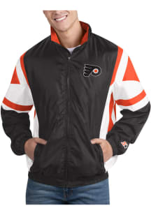 Starter Philadelphia Flyers Mens Orange The Kick Off Light Weight Jacket