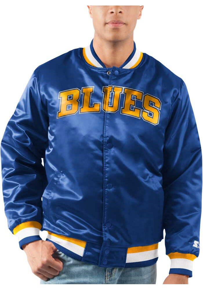 ST. LOUIS BLUES NHL Hockey Satin Starter Varsity Jacket Men's New XL