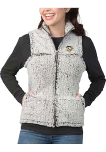 Pittsburgh Penguins Womens Grey weekender Vest