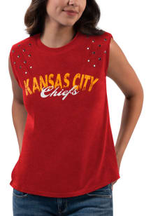 Kansas City Chiefs Womens Red Backshot Tank Top