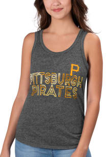 Pittsburgh Pirates Womens Black Playoff Tank Top