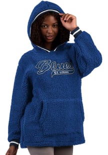 St Louis Blues Womens Blue Open Field Hooded Sweatshirt