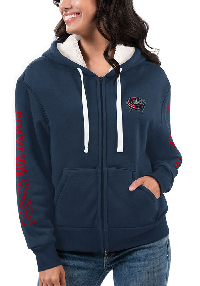 Columbus Blue Jackets Womens Goalkeeper Long Sleeve Full Zip Jacket