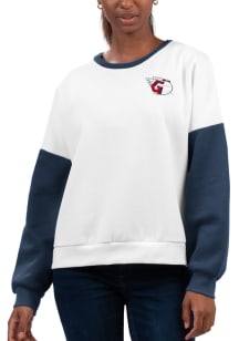 Cleveland Guardians Womens White A-Game Crew Sweatshirt
