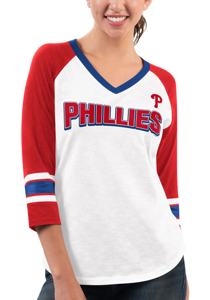 47 Philadelphia Phillies Womens White Parkway Long Sleeve LS Tee