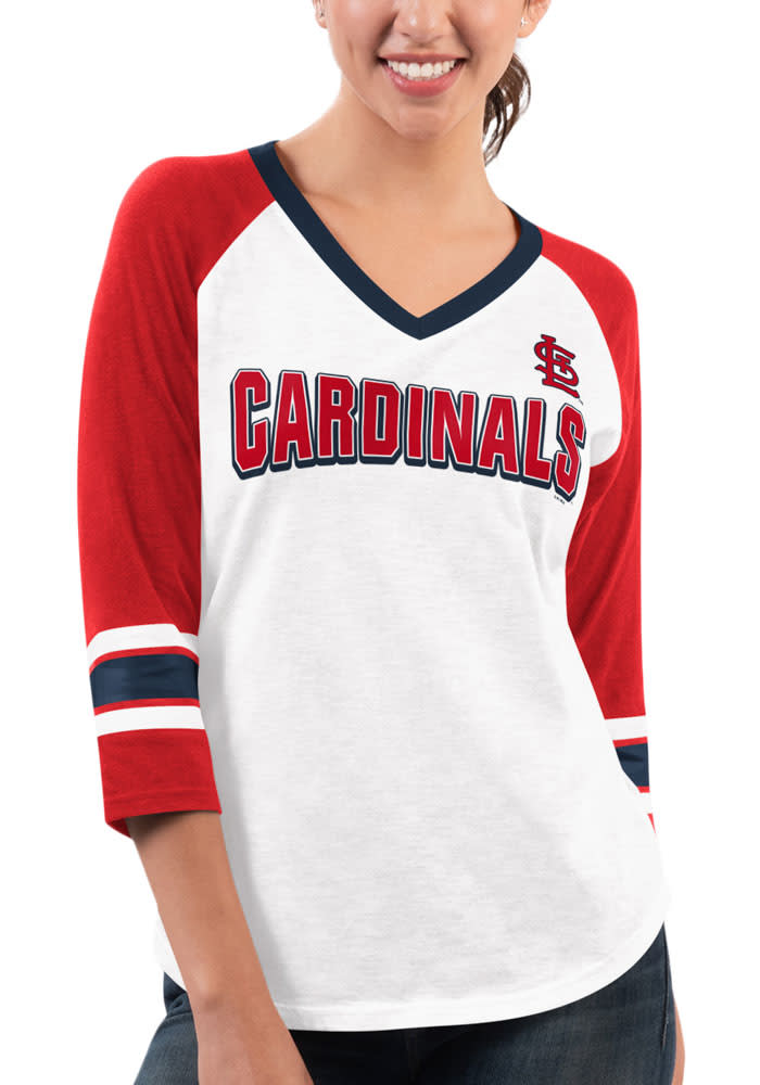 MLB Team Apparel Youth St. Louis Cardinals Red Bases Loaded Hooded Long  Sleeve T-Shirt