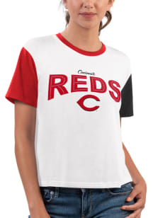Cincinnati Reds Womens White Sprint Short Sleeve T-Shirt