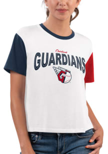 Cleveland Guardians Womens White Sprint Short Sleeve T-Shirt