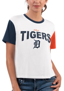 Detroit Tigers Womens White Sprint Short Sleeve T-Shirt