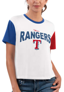 Texas Rangers Womens White Sprint Short Sleeve T-Shirt