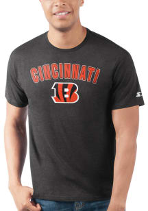 Starter Cincinnati Bengals Black ARCH NAME Short Sleeve T Shirt