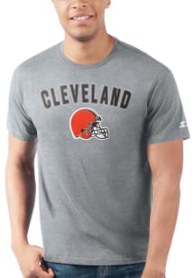 Starter Cleveland Browns Grey ARCH NAME Short Sleeve T Shirt