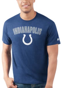 Starter Indianapolis Colts Blue ARCH NAME Short Sleeve T Shirt