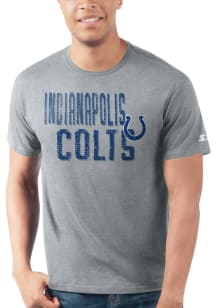 Starter Indianapolis Colts Grey STENCIL Short Sleeve T Shirt