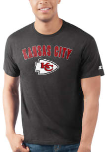 Starter Kansas City Chiefs Black ARCH NAME Short Sleeve T Shirt
