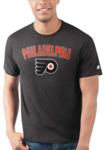 Starter Philadelphia Flyers Black ARCH NAME Short Sleeve T Shirt
