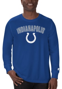 Starter Indianapolis Colts Blue ARCH NAME Long Sleeve T Shirt