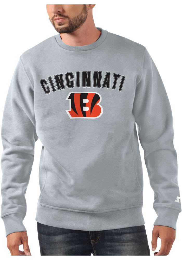 Starter Cincinnati Bengals Crew Neck Sweatshirt XL / Bengals Grey Mens Sportswear