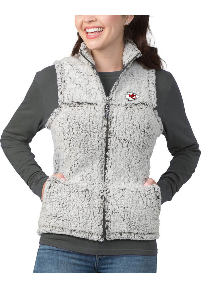 Kansas City Chiefs Womens Grey KC Chiefs Weekender Vest