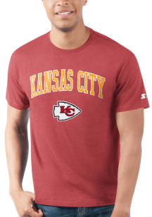 Starter Kansas City Chiefs Red Arch Mascot Short Sleeve T Shirt