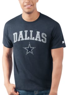 Dallas Cowboys Navy Blue ARCH MASCOT Short Sleeve T Shirt
