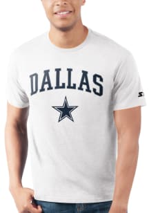 Dallas Cowboys White ARCH MASCOT Short Sleeve T Shirt