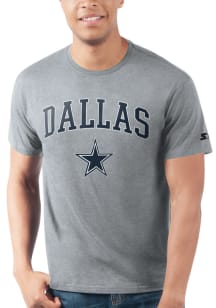Dallas Cowboys Grey ARCH MASCOT Short Sleeve T Shirt