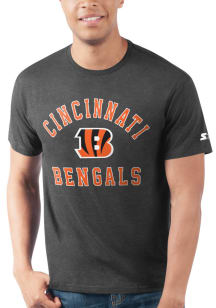 Starter Cincinnati Bengals Black HEART AND SOUL Short Sleeve T Shirt