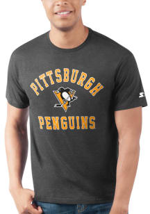 Starter Pittsburgh Penguins Black HEART AND SOUL Short Sleeve T Shirt
