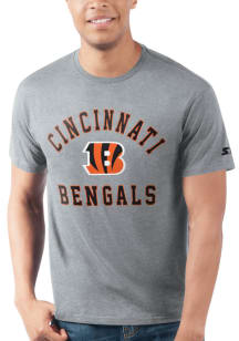 Starter Cincinnati Bengals Grey HEART AND SOUL Short Sleeve T Shirt