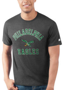 Starter Philadelphia Eagles Black HEART AND SOUL Short Sleeve T Shirt