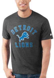 Starter Detroit Lions Black HEART AND SOUL Short Sleeve T Shirt