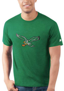 Starter Philadelphia Eagles Kelly Green PRIMARY LOGO Short Sleeve T Shirt