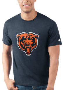 Starter Chicago Bears Navy Blue PRIMARY LOGO Short Sleeve T Shirt