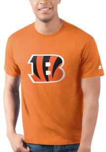 Starter Cincinnati Bengals Orange PRIMARY LOGO Short Sleeve T Shirt