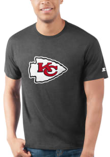 Starter Kansas City Chiefs Black PRIMARY LOGO Short Sleeve T Shirt